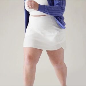 Athleta Run With It 16” White Skirt Skort